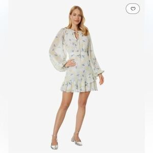New Ted Baker Suziiee Waisted Asymmetric Ruffles Mini Dress Size Ted 2 / US 4 -6